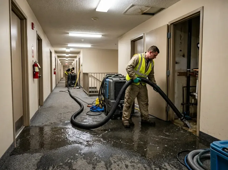 multi-unit-apartment-hallway-f-005 — frequently asked questions, Emergency Burst Pipe Water Extraction & Removal in Bristow,…